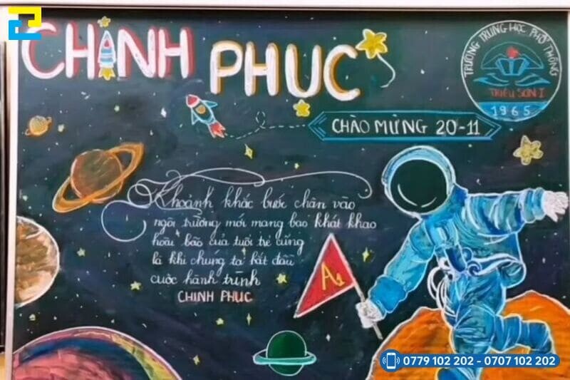 Mau 5 Trang Tri Bang Lop Hoc 20 11