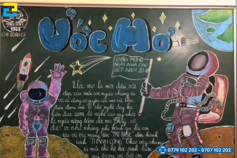 Mau 6 Trang Tri Bang Lop Hoc 20 11