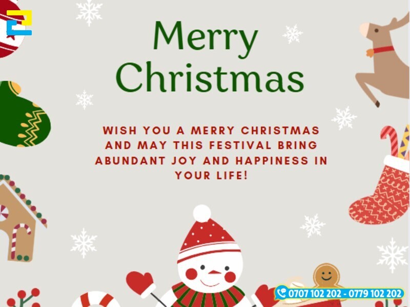 Loi Chuc Giang Sinh Tieng Anh 1