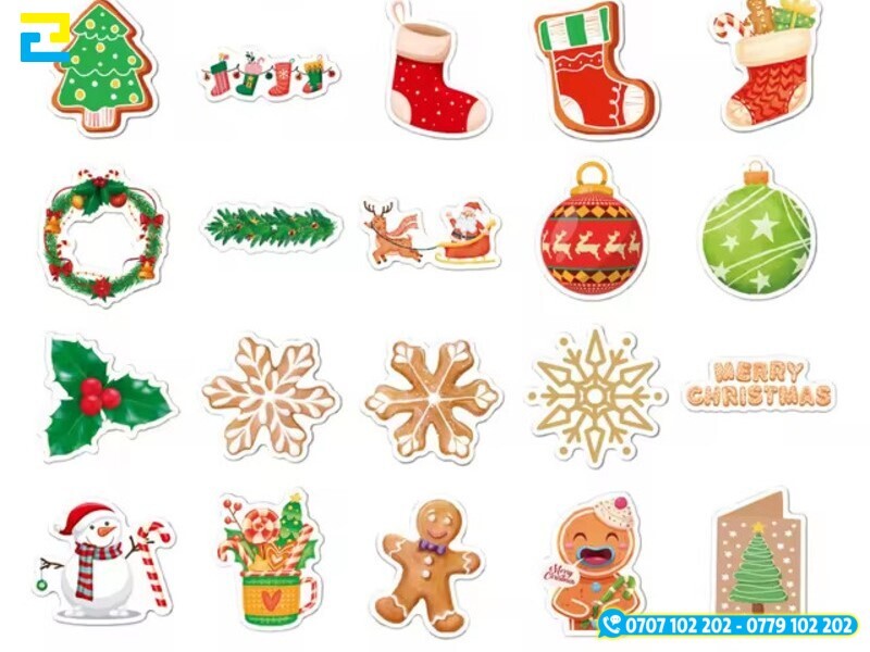 Mau 2 Sticker Noel Giang Sinh