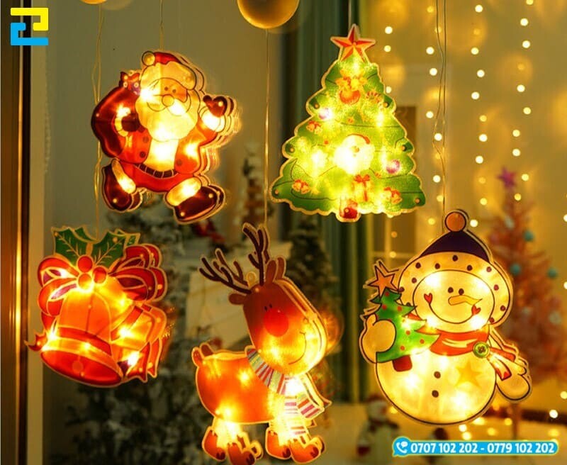 Tiec Giang Sinh Trang Tri Den Led