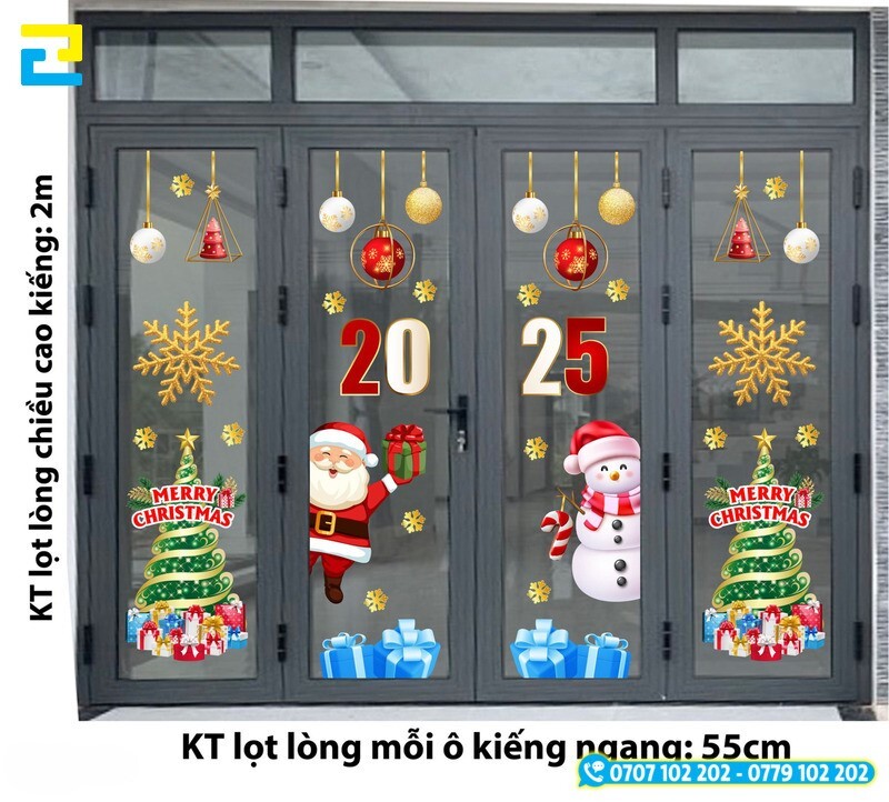 Trang Tri Noel Cua Kinh Decal 2