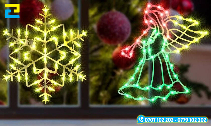 Trang Tri Noel Cua Kinh Den Led 2