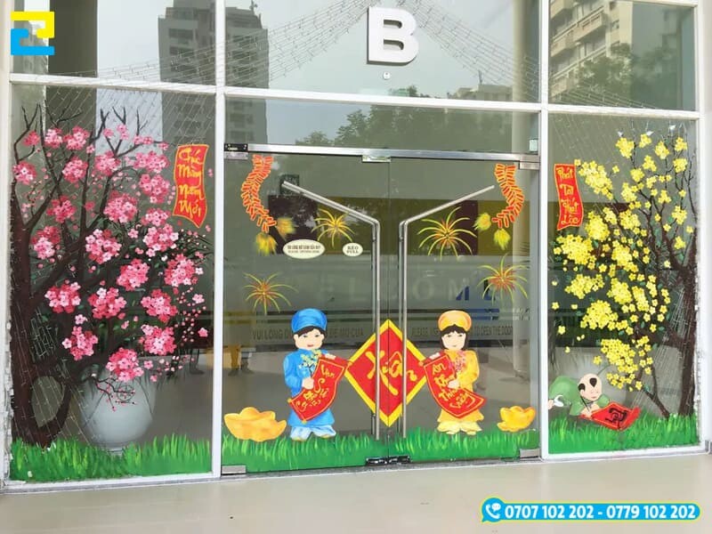 Trang tri Tet Van Phong 3