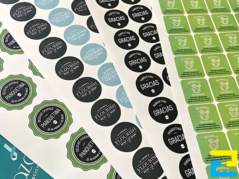 Decal logo công ty in hàng loạt