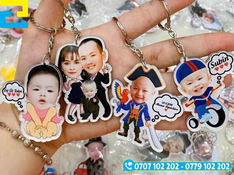 Móc khóa gia đình có thiết kế đa dạng