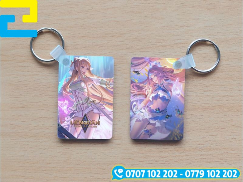 Móc khóa liên quân chất liệu mica