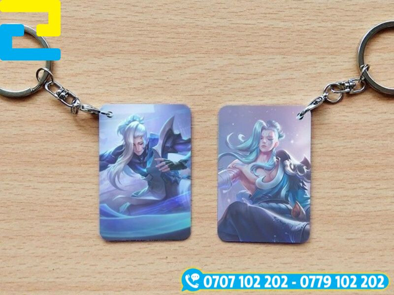 Móc khóa liên quân in UV