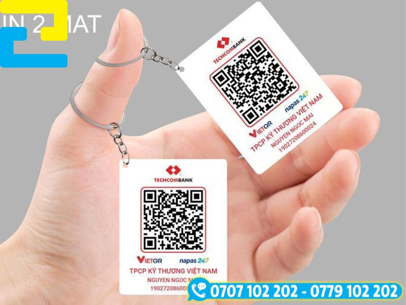 Móc khóa in 2 mặt đẹp mắt