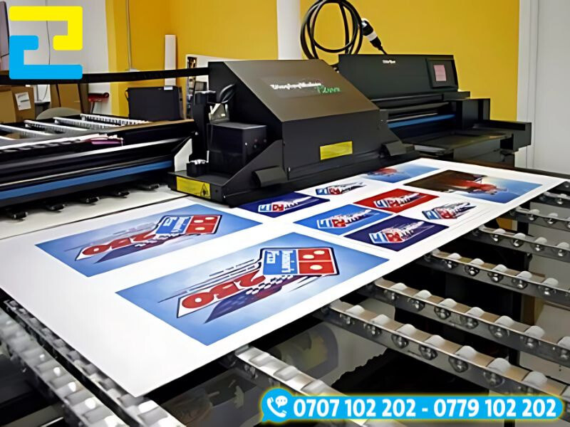 In hình ảnh số lượng lớn trong thời gian ngắn bằng công nghệ in kỹ thuật số.