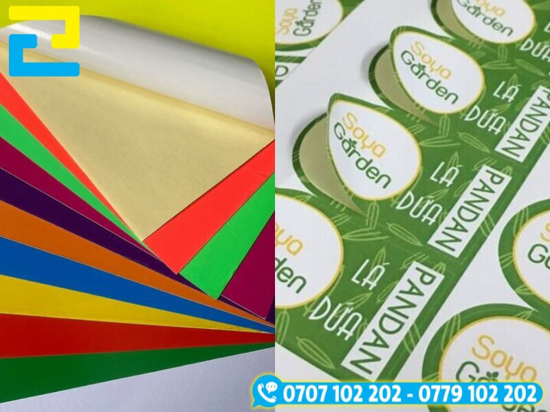 In decal giá rẻ từ chất liệu decal giấy