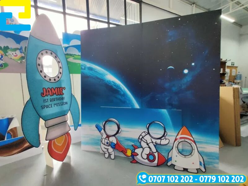Thiết kế mô hình in 3D checkin cho trẻ em kết hợp cán formex 