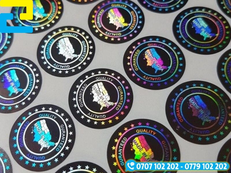 Sticker phản quang decor sản phẩm 