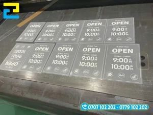 In Ấn 2H in UV decal trong bám mực tốt, bền màu, in nhanh trong 2 giờ