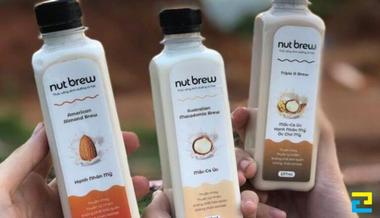 In tem nhãn Decal trên sản phẩm sữa hạt bổ dưỡng