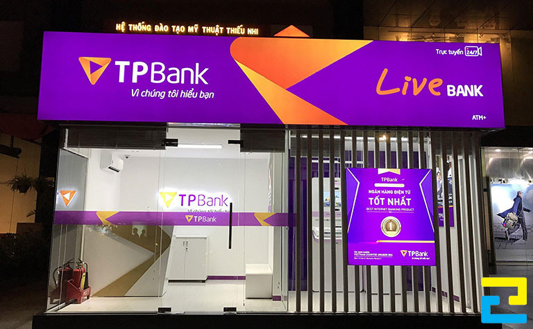 Mẫu Biển Quảng Cáo In Bạt đẹp Cho Ngân Hàng Tp Bank