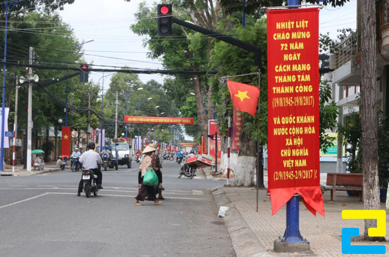 Băng Rôn Khẩu Hiệu Ngoài Trời