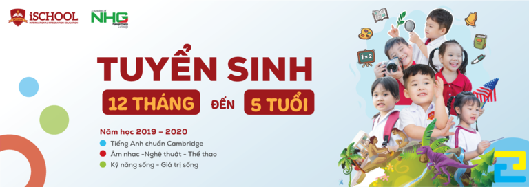Mẫu băng rôn tuyển sinh trường tiểu học quốc tế