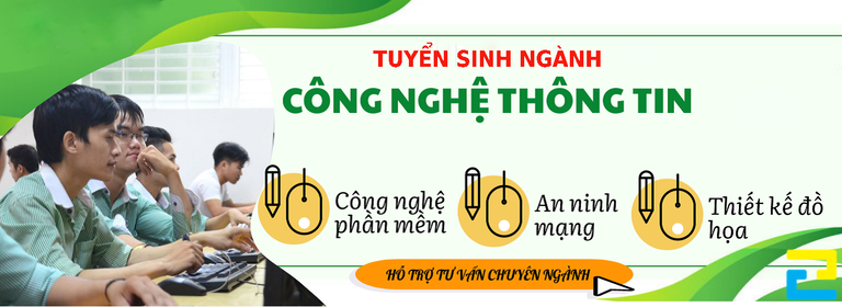 Mẫu băng rôn chiêu sinh ngành công nghệ thông tin