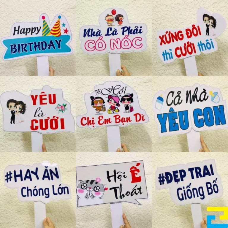 hashtag cầm tay sự kiện đẹp