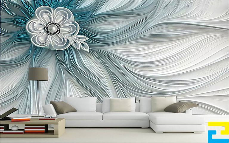 In tranh 3d trên vải simili