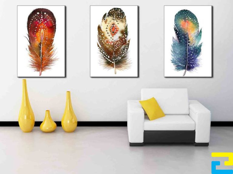 In tranh 3d vải canvas