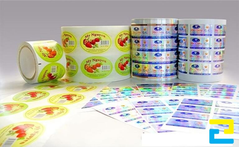 Mẫu in làm tem, nhãn dán sản phẩm