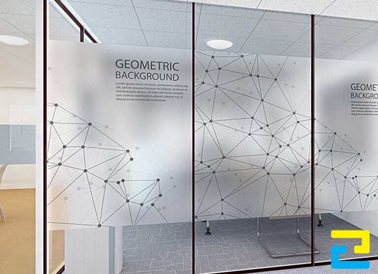 Mẫu in dán kính trang trí