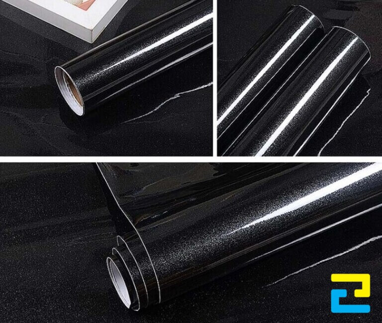 Decal Crom đen bóng