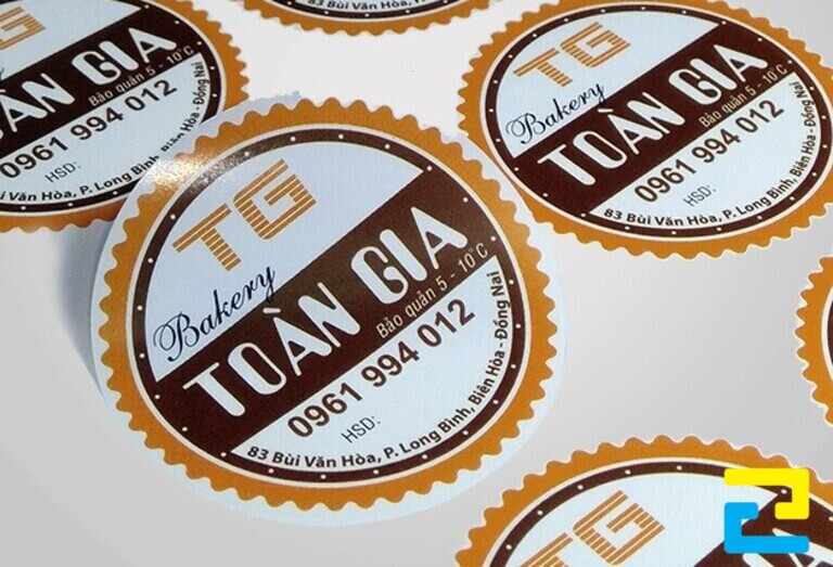 In Decal giấy làm tem, nhãn thương hiệu