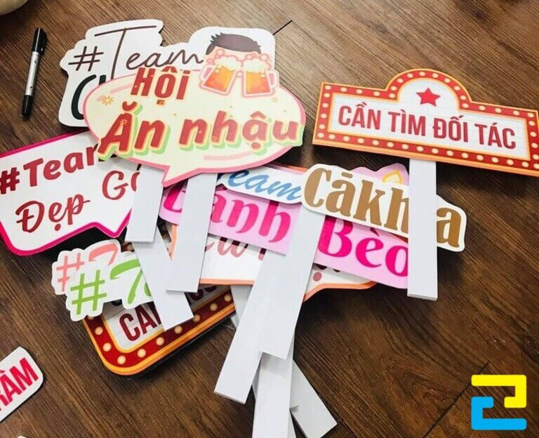 In Ấn Quảng Cáo 2H thực hiện in Hashtag giá rẻ, bao đẹp