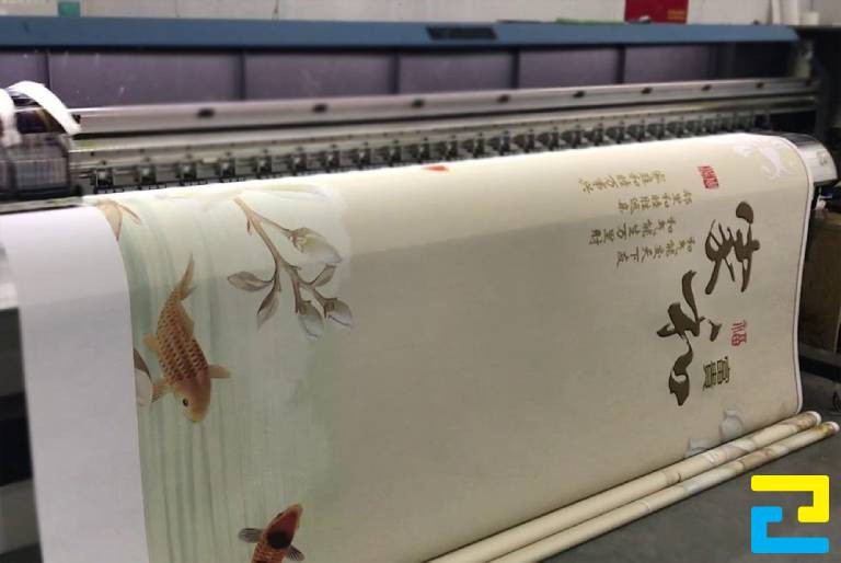 Backdrop in trên vải canvas