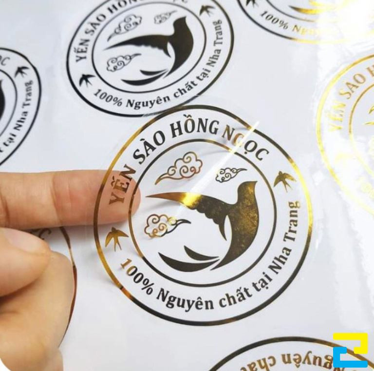 Mẫu in decal cán bóng - cán mờ