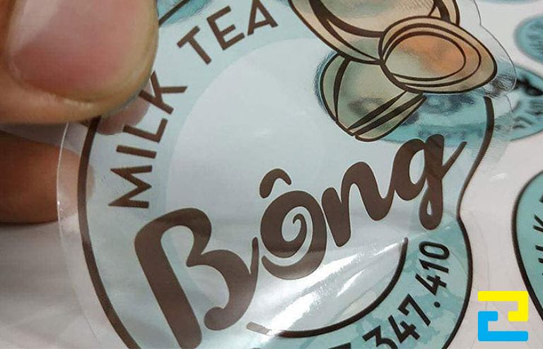In decal cán bóng