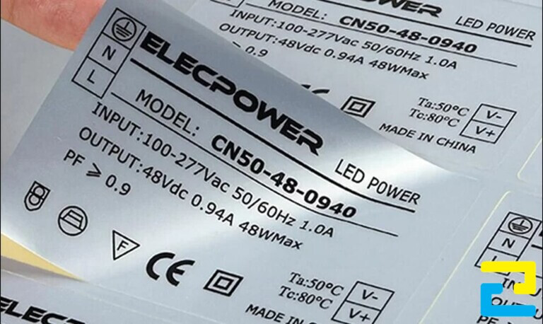 Mẫu tem nhãn in trên decal xi bạc