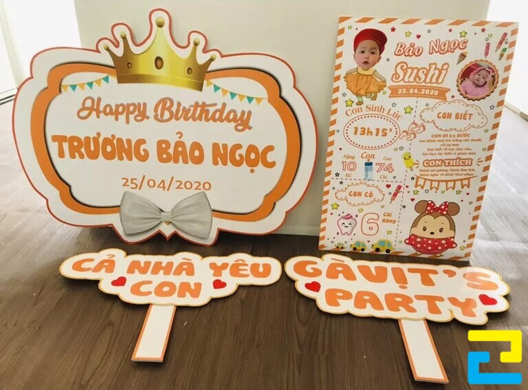 Mẫu Hashtag mừng sinh nhật cho em bé