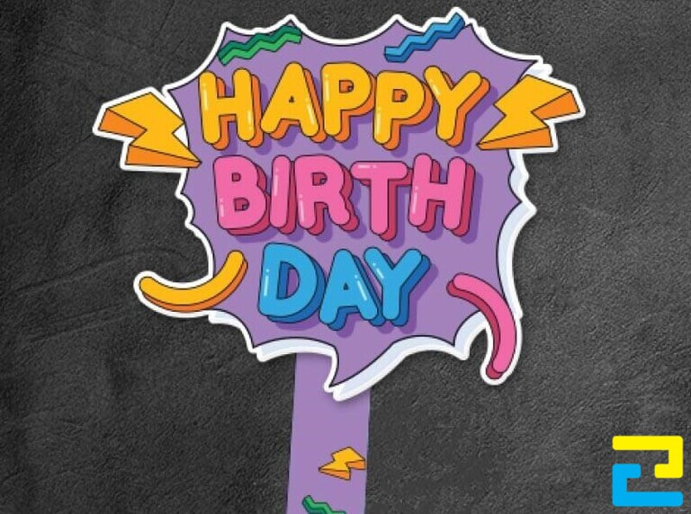 Kích thước Hashtag mừng sinh nhật có nhiều loại, tùy người in lựa chọn