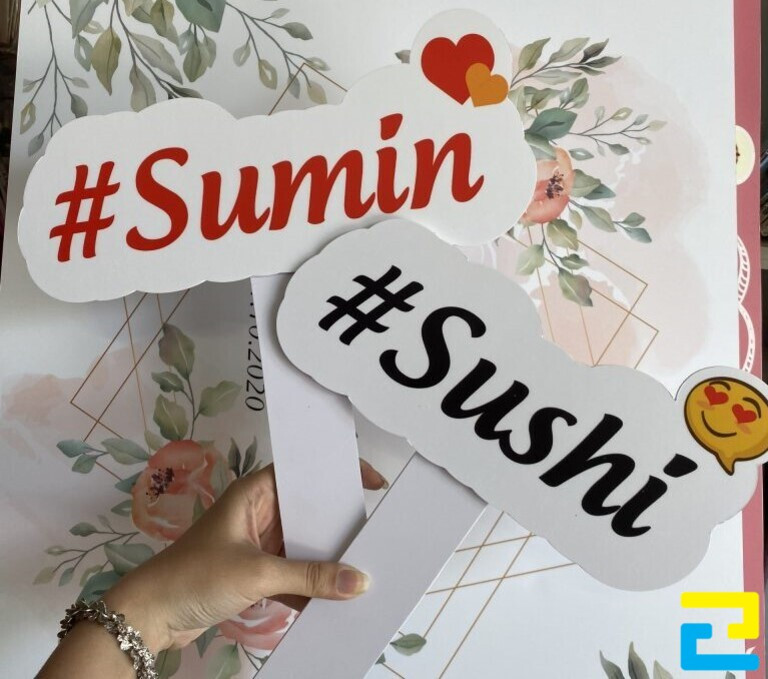 Mẫu Hashtag mừng sinh nhật in tên chủ nhân bữa tiệc