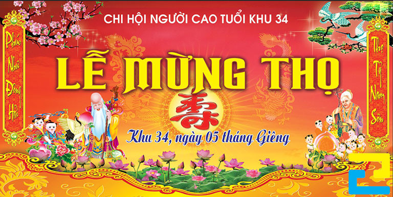 In Phông Bạt Mừng Thọ Giá Tốt