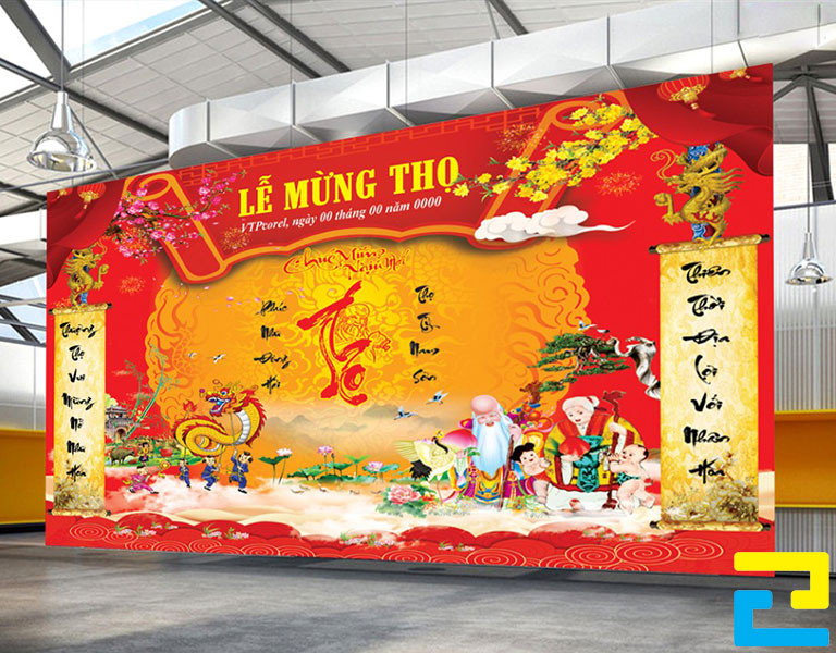 In Phông Bạt Mừng Thọ Trên Bạt