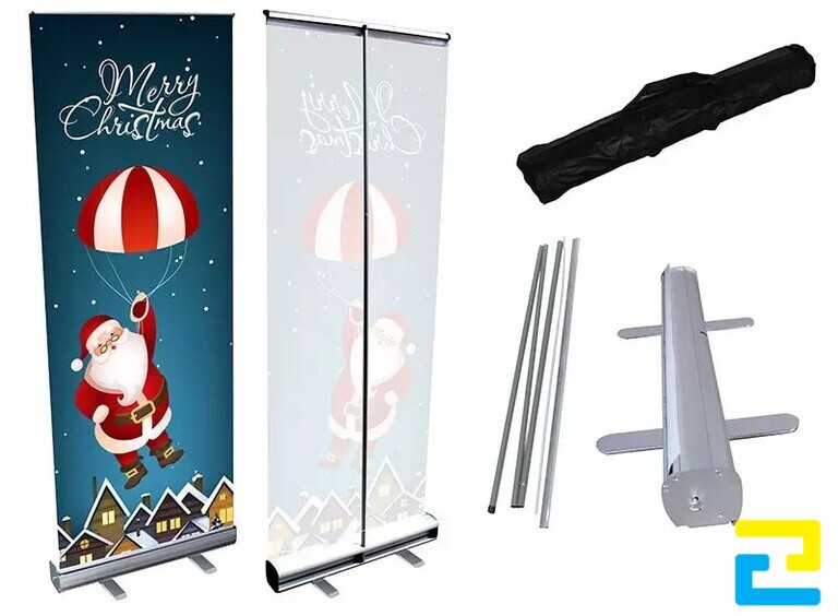 Standee dạng cuốn mang đến sự tiện lợi khi lắp đặt, sử dụng