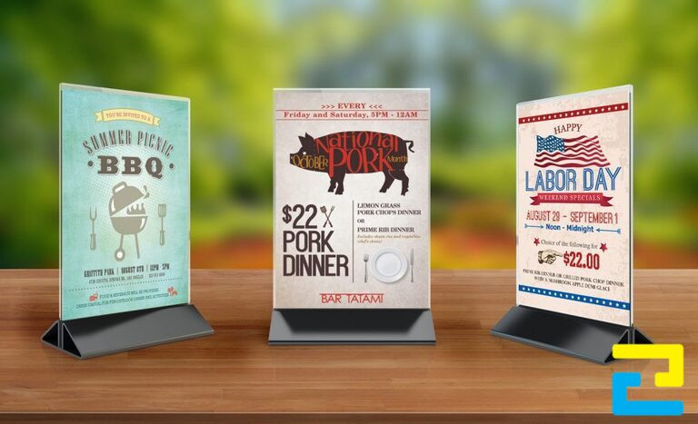 Standee để bàn thu hút sự chú ý của người xem