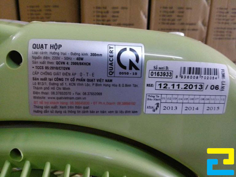 In Tem Decal Xi Bạc được Dán Lên Quạt