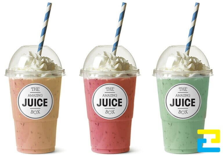 Mẫu logo dán trên ly nước