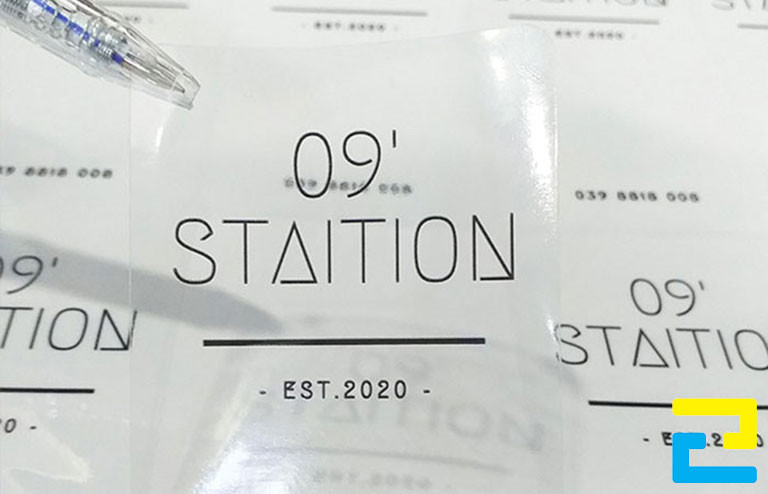 In Tem Nhãn Trong Suốt Chất Lượng