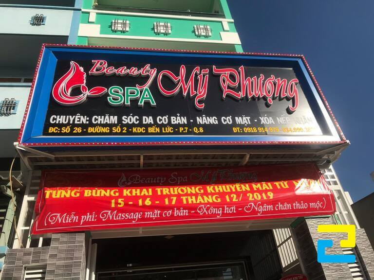 Bang ron khai truong ngang