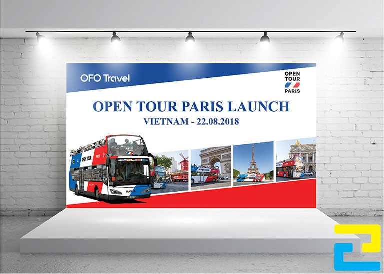 Chất liệu giấy PP có độ mịn nên kích thước chuẩn backdrop được in bằng loại giấy này sẽ có hình thức đẹp hơn