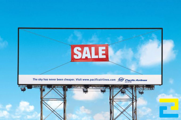 Biển bạt quảng cáo ngoài trời có kích thước lớn