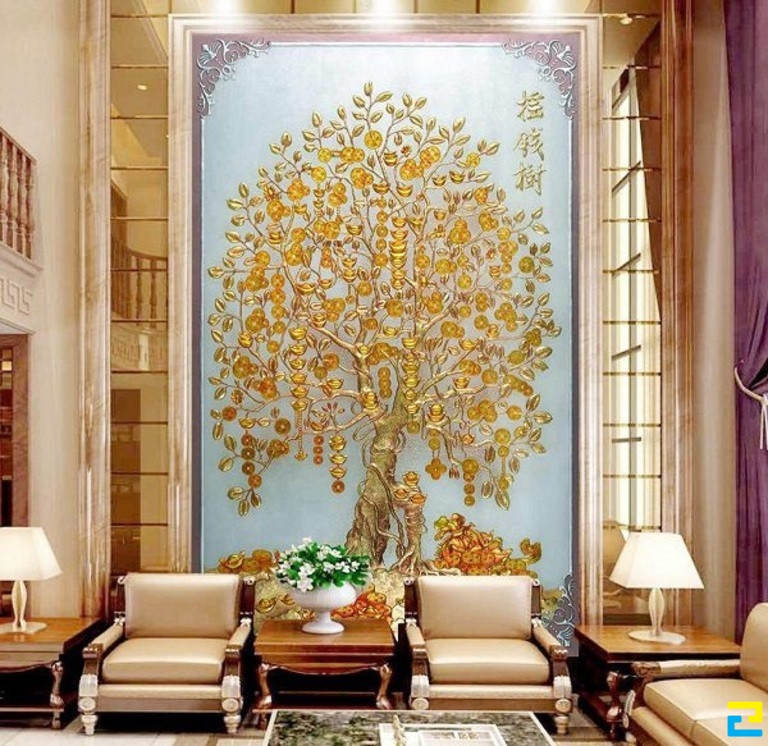 Một số họa tiết gạch men 3D ngoài giúp nâng cao tính thẩm mỹ cho không gian còn có tác dụng phong thủy thúc đẩy tài vận, công việc kinh doanh của gia chủ