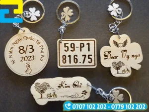 Móc Khóa Khắc Laser